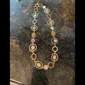 Two tone toggle necklace